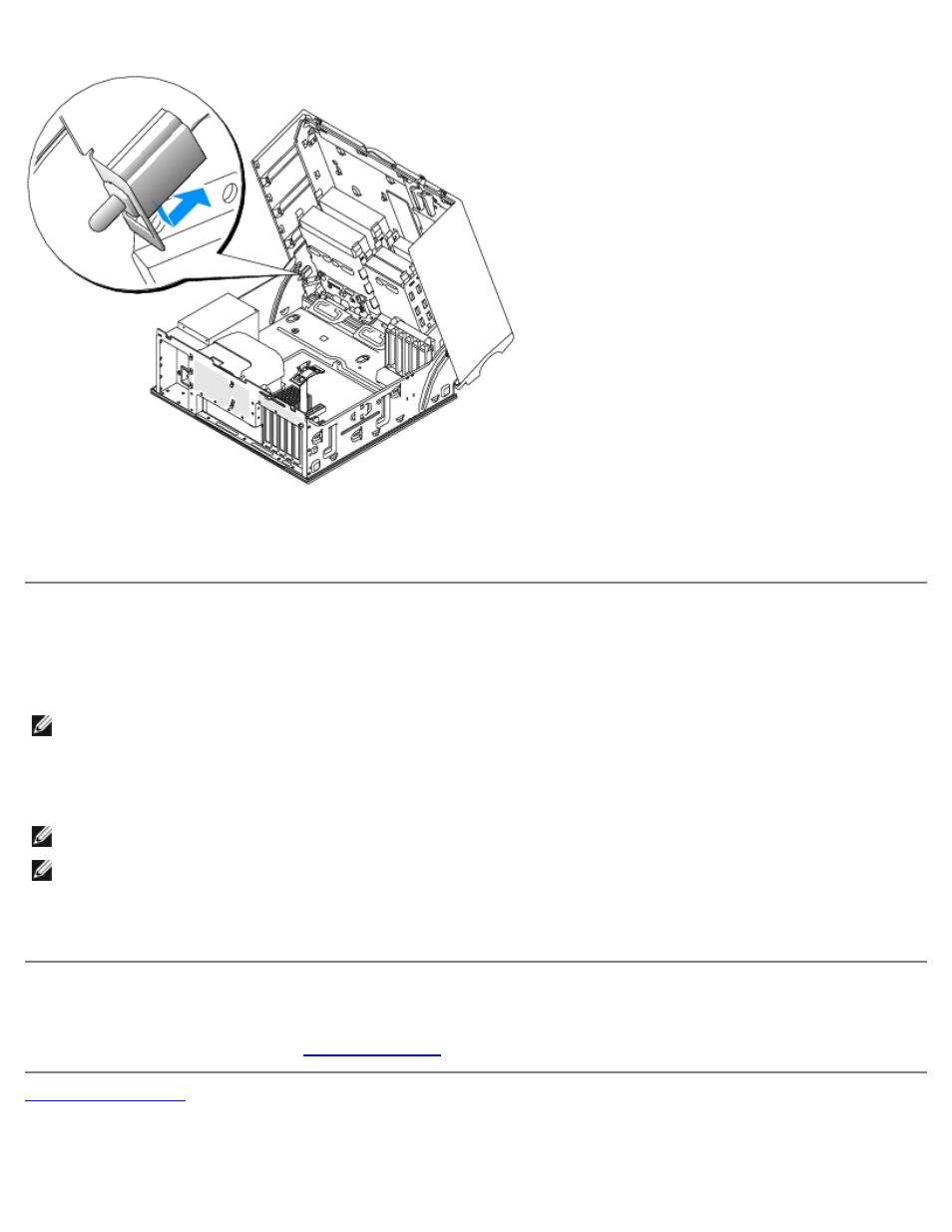 Resetting the chassis intrusion detector, Replacing the chassis intrusion switch | Dell Precision 360 User Manual | Page 20 / 24