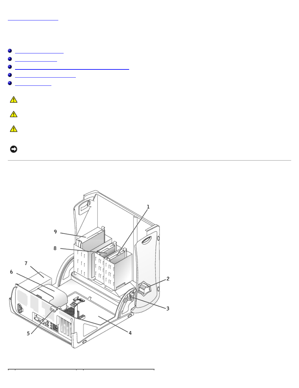 Inside your computer, Mini-tower computer | Dell Precision 360 User Manual | Page 4 / 24