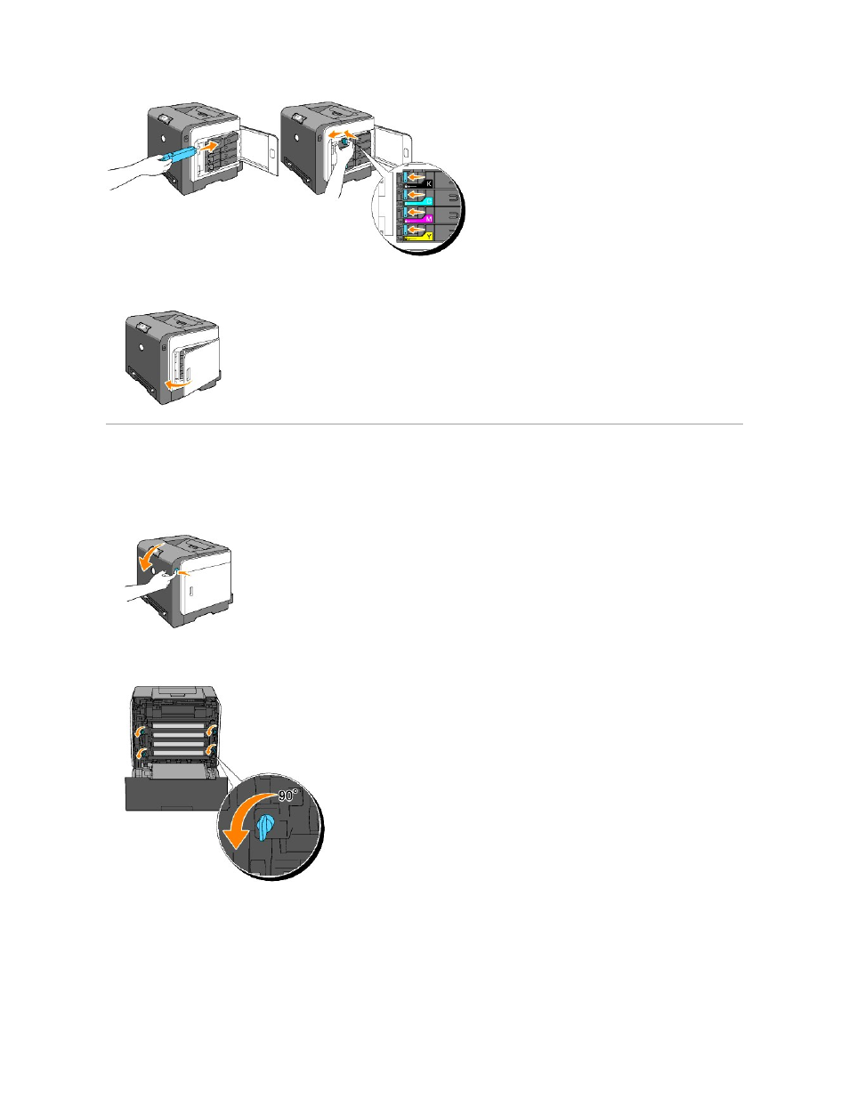 Replacing the phd (print head device) unit | Dell 1320c Network Color Laser Printer User Manual | Page 107 / 137