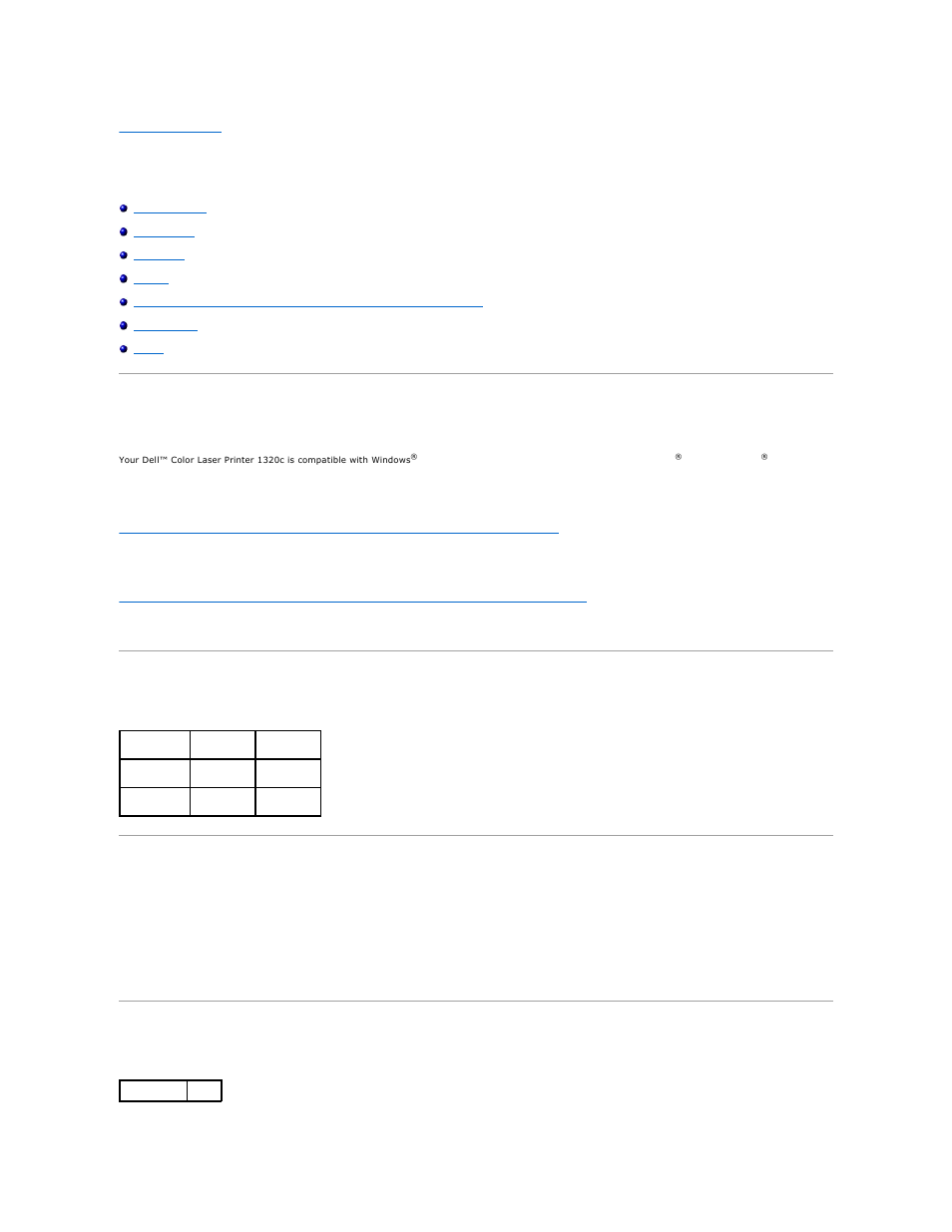 Printer specifications, Os compatibility, Power supply | Dimensions | Dell 1320c Network Color Laser Printer User Manual | Page 118 / 137