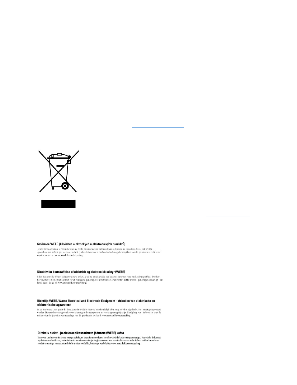 Warranty and return policy, Recycling information | Dell 1320c Network Color Laser Printer User Manual | Page 129 / 137