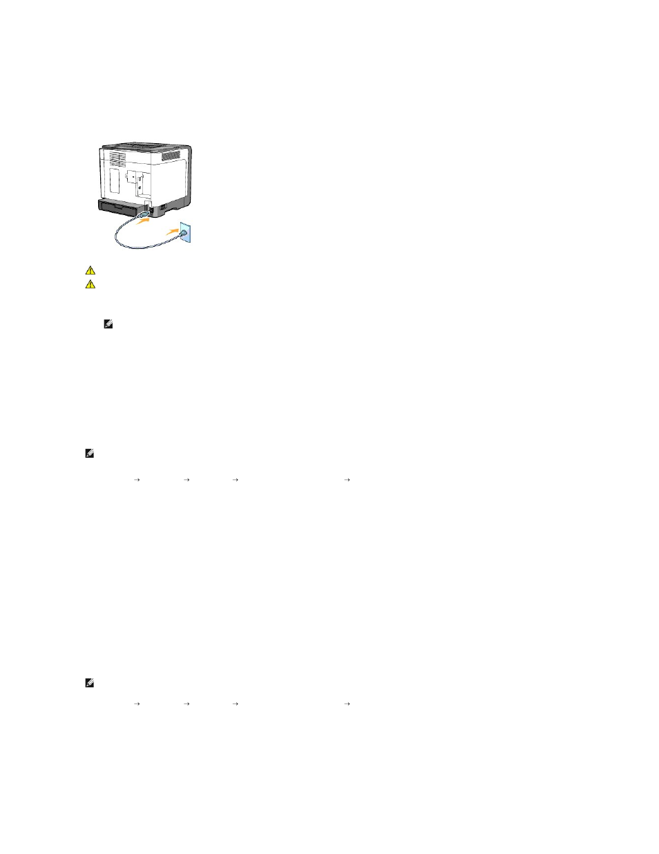 Turn on the printer, Print and check the printer settings page, Assign an ip address | Dell 1320c Network Color Laser Printer User Manual | Page 15 / 137