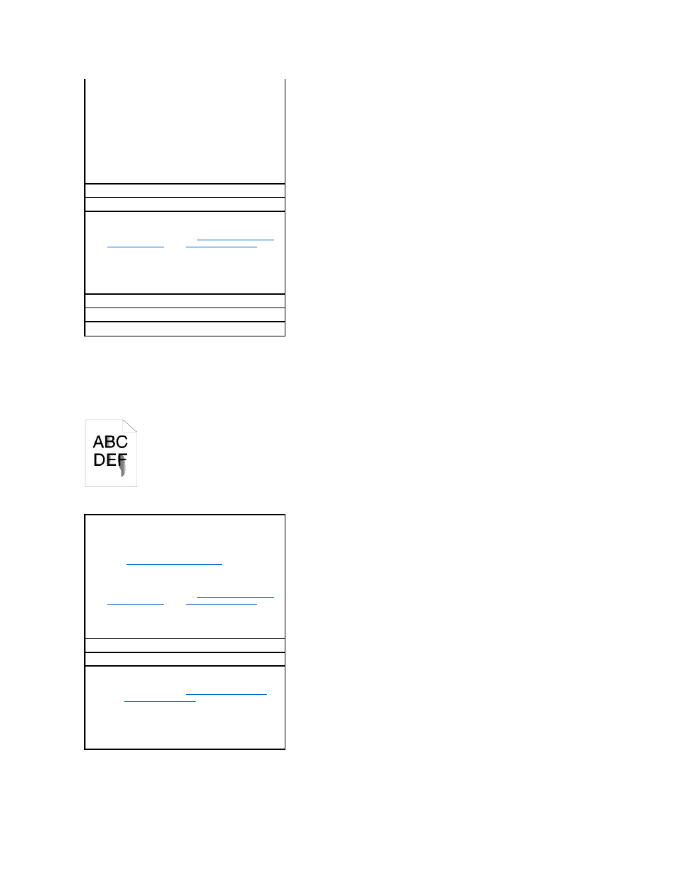 Toner smears or print comes off page, Toner spots appear on the page/printing is blurred | Dell 1320c Network Color Laser Printer User Manual | Page 91 / 137