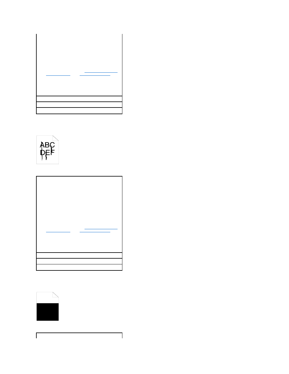 Streaks appear on the page, Part or all of the page prints in black | Dell 1320c Network Color Laser Printer User Manual | Page 93 / 137