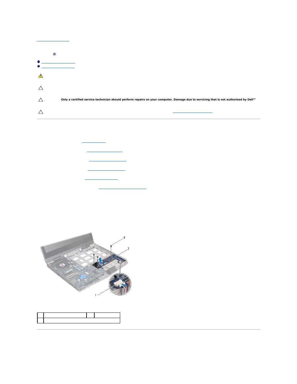 I/o board, Removing the i/o board, Replacing the i/o board | Dell Alienware M11x (Early 2010) User Manual | Page 19 / 39