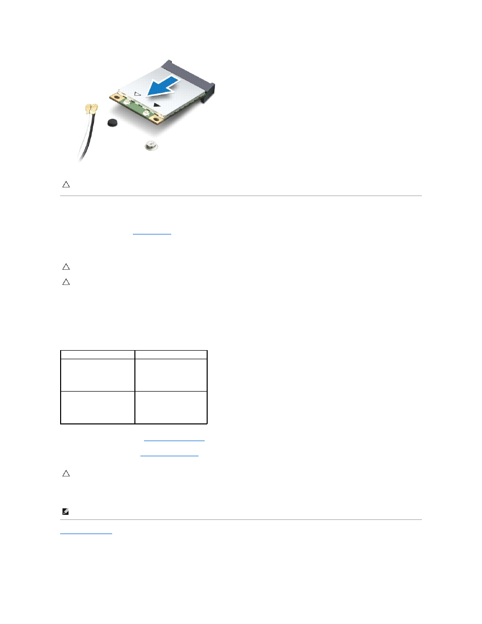 Replacing the mini-card(s) | Dell Alienware M11x (Early 2010) User Manual | Page 29 / 39