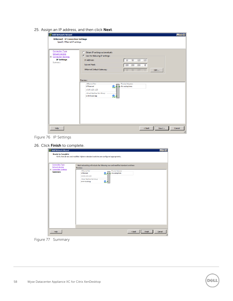 Dell XC Web-Scale Converged Appliance User Manual | Page 58 / 137