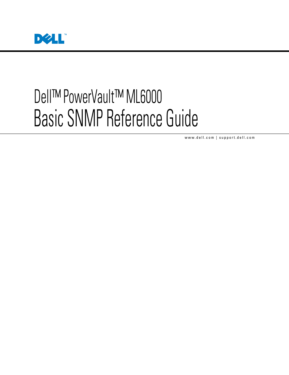 Dell PowerVault ML6000 User Manual | 156 pages