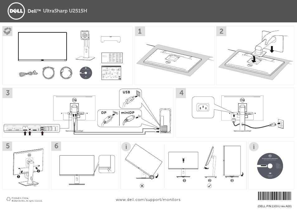 Dell UltraSharp 25 Monitor User Manual | 1 page