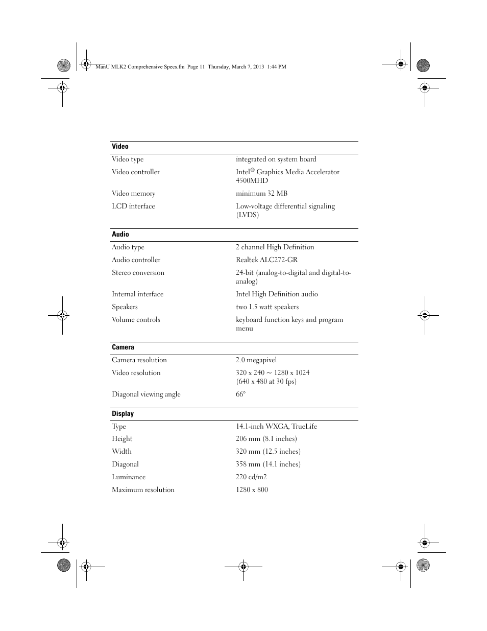 Dell Inspiron 1428 (Late 2009) User Manual | Page 3 / 6