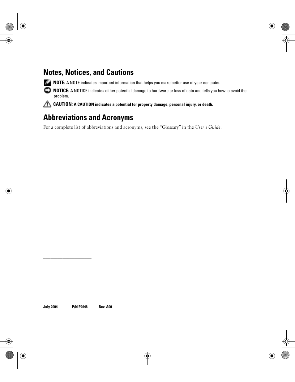 Abbreviations and acronyms | Dell PowerEdge 1800 User Manual | Page 4 / 20