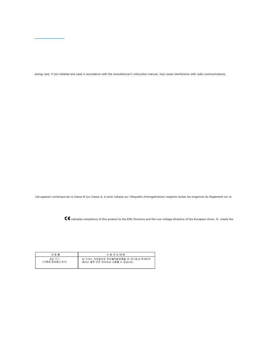 Fcc notices (u.s. only), Ce notice (european union), Ic notice (canada only) | Mic (republic of korea only) | Dell OptiPlex GX280 User Manual | Page 10 / 14