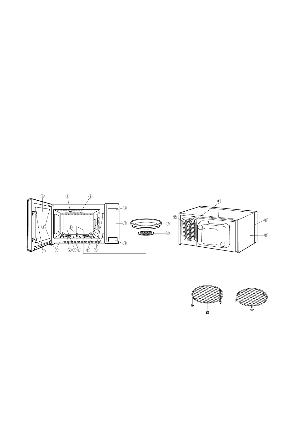 Installation instructions, Oven diagram | Sharp R-770B User Manual | Page 43 / 76