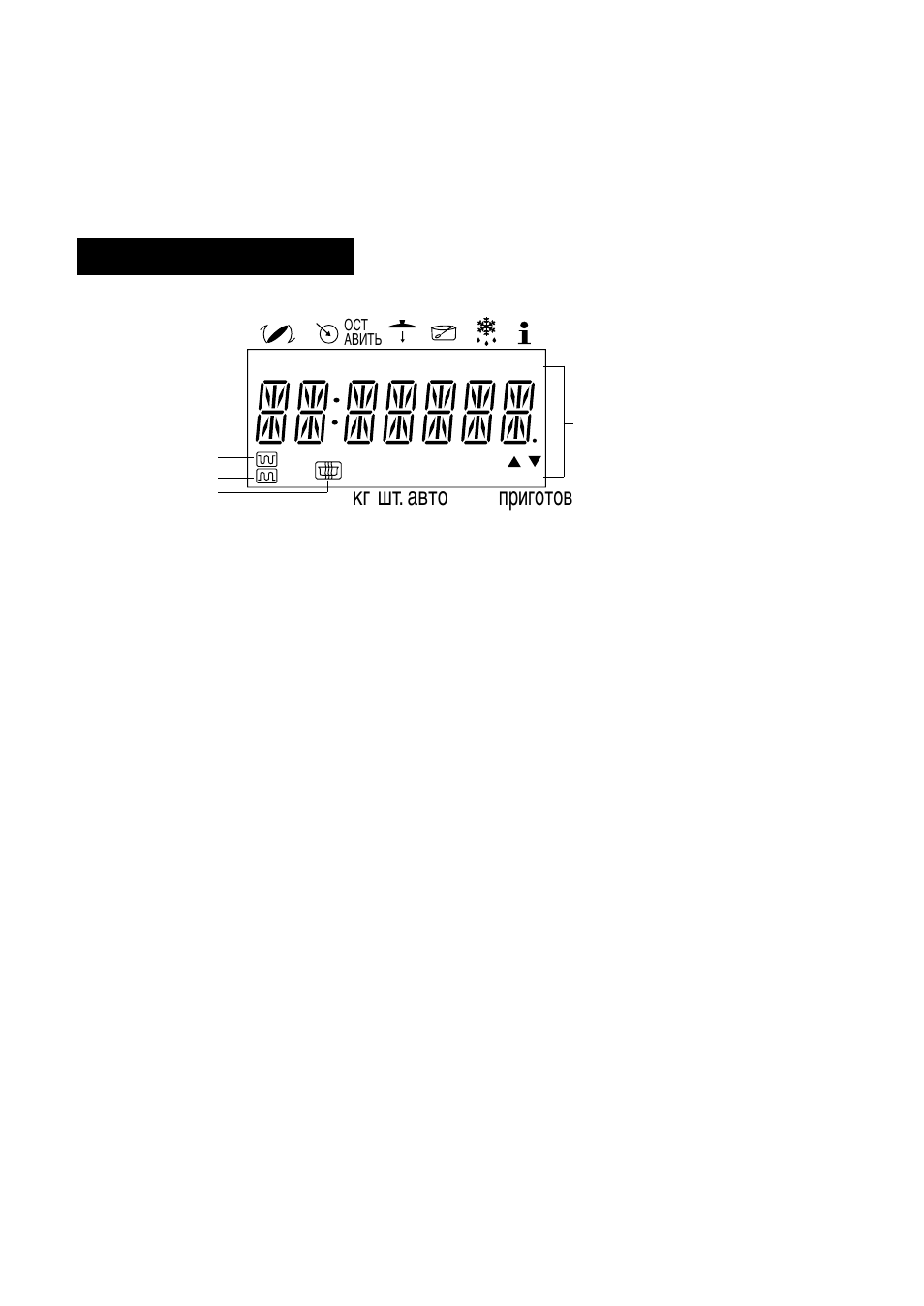 Operation of touch control panel, Control panel display, Ru in. fdnj ghbujnjd | Sharp R-770B User Manual | Page 44 / 76