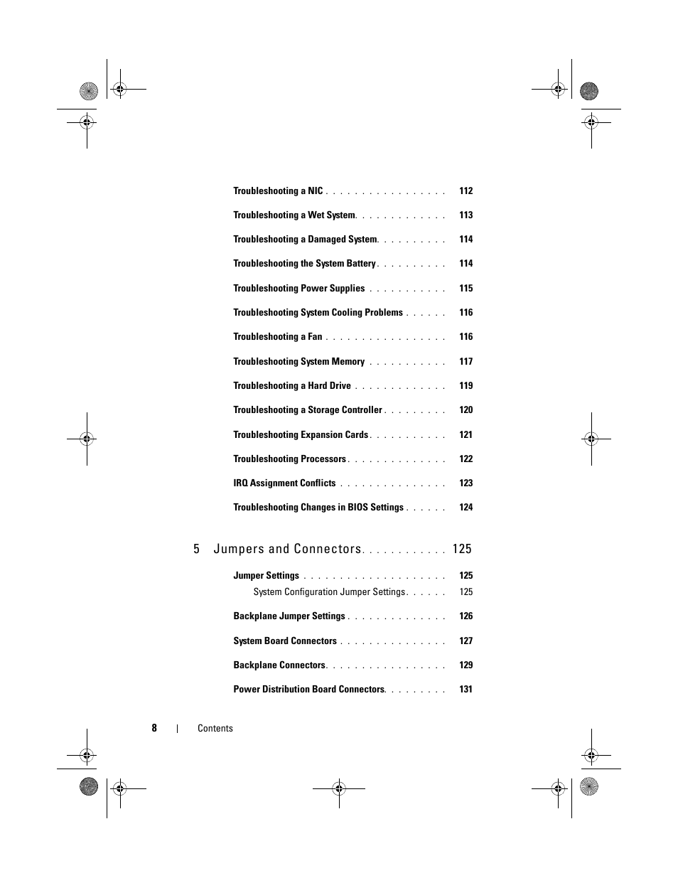 5 jumpers and connectors | Dell PowerEdge C2100 User Manual | Page 10 / 144