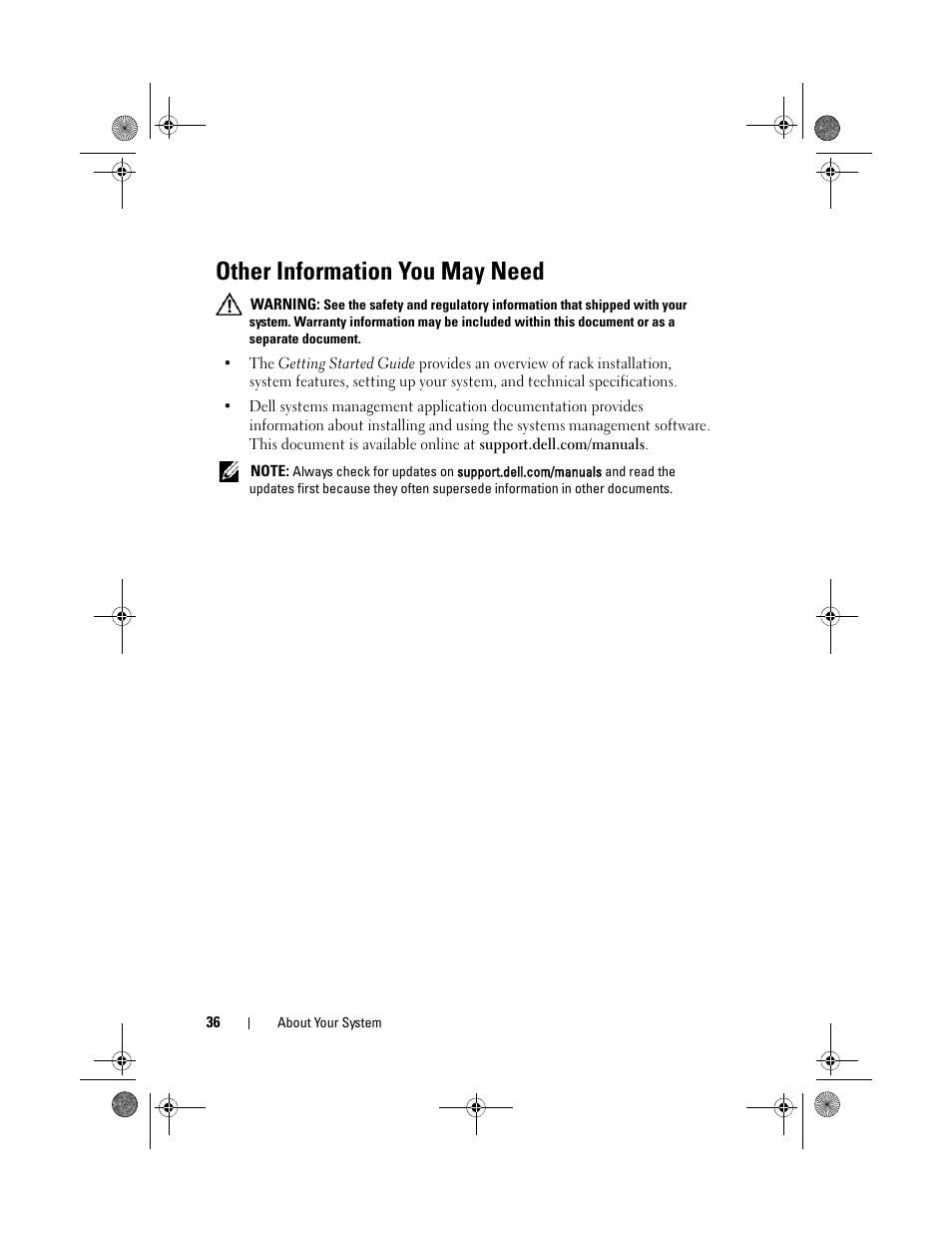 Other information you may need | Dell PowerEdge C2100 User Manual | Page 40 / 144