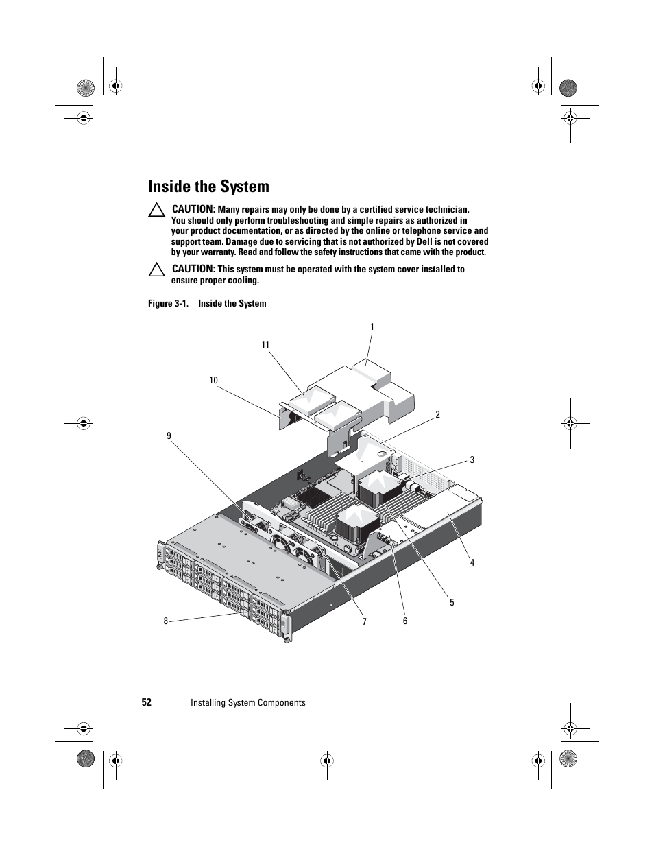 Inside the system | Dell PowerEdge C2100 User Manual | Page 56 / 144
