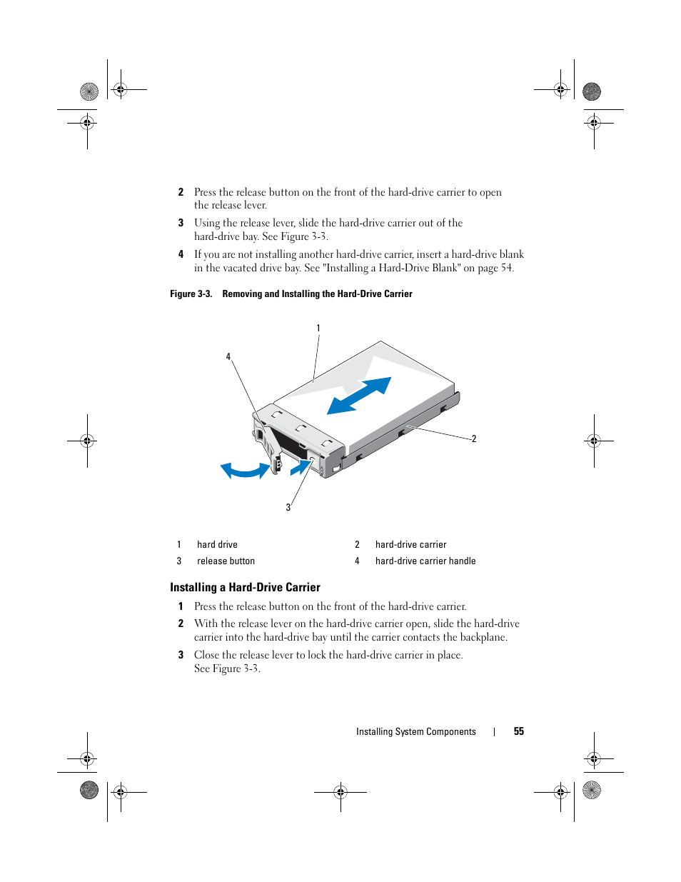 Installing a hard-drive carrier | Dell PowerEdge C2100 User Manual | Page 59 / 144