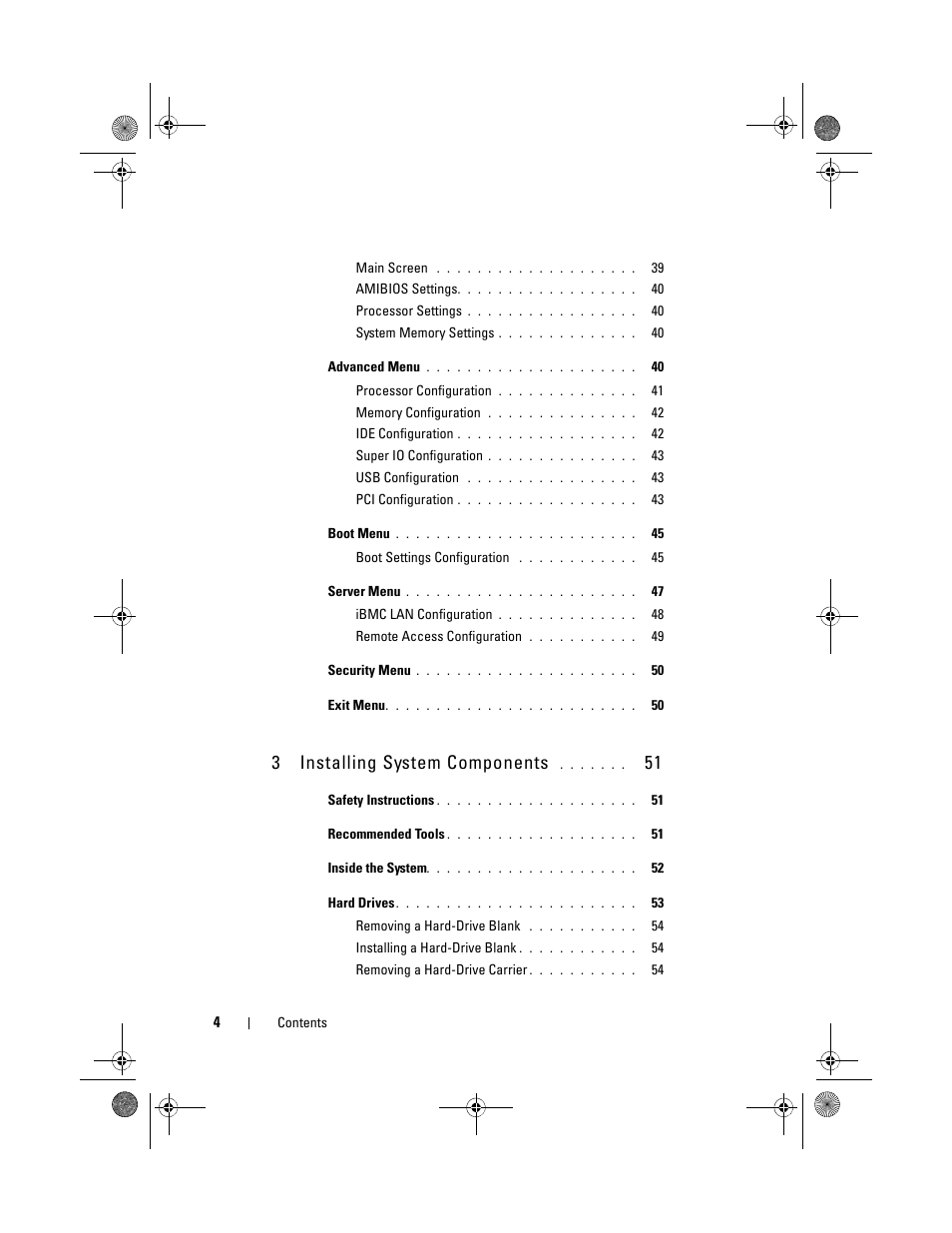 3 installing system components | Dell PowerEdge C2100 User Manual | Page 6 / 144