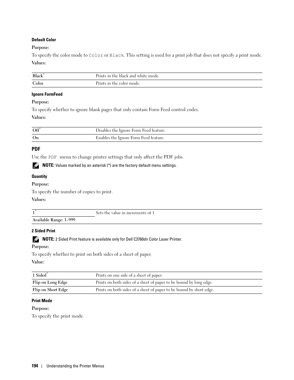 Dell C3760n Color Laser Printer User Manual | Page 196 / 412