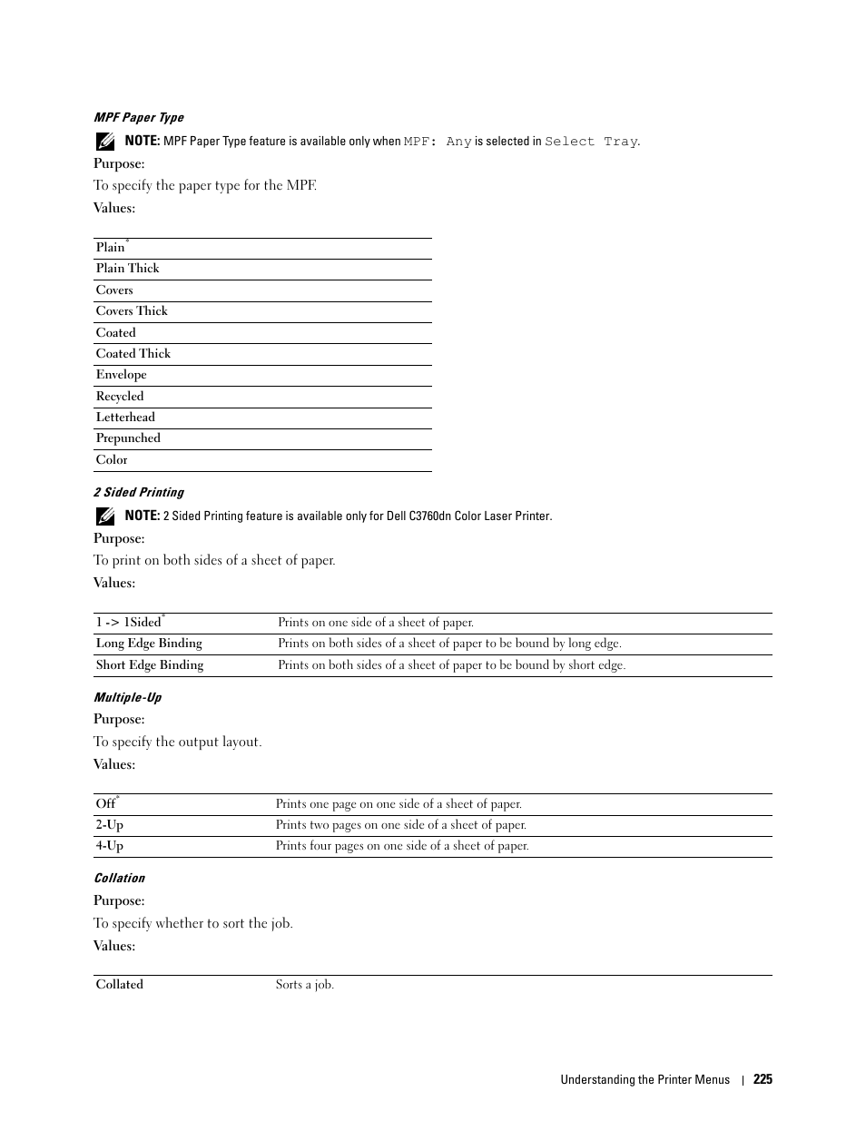 Dell C3760n Color Laser Printer User Manual | Page 227 / 412