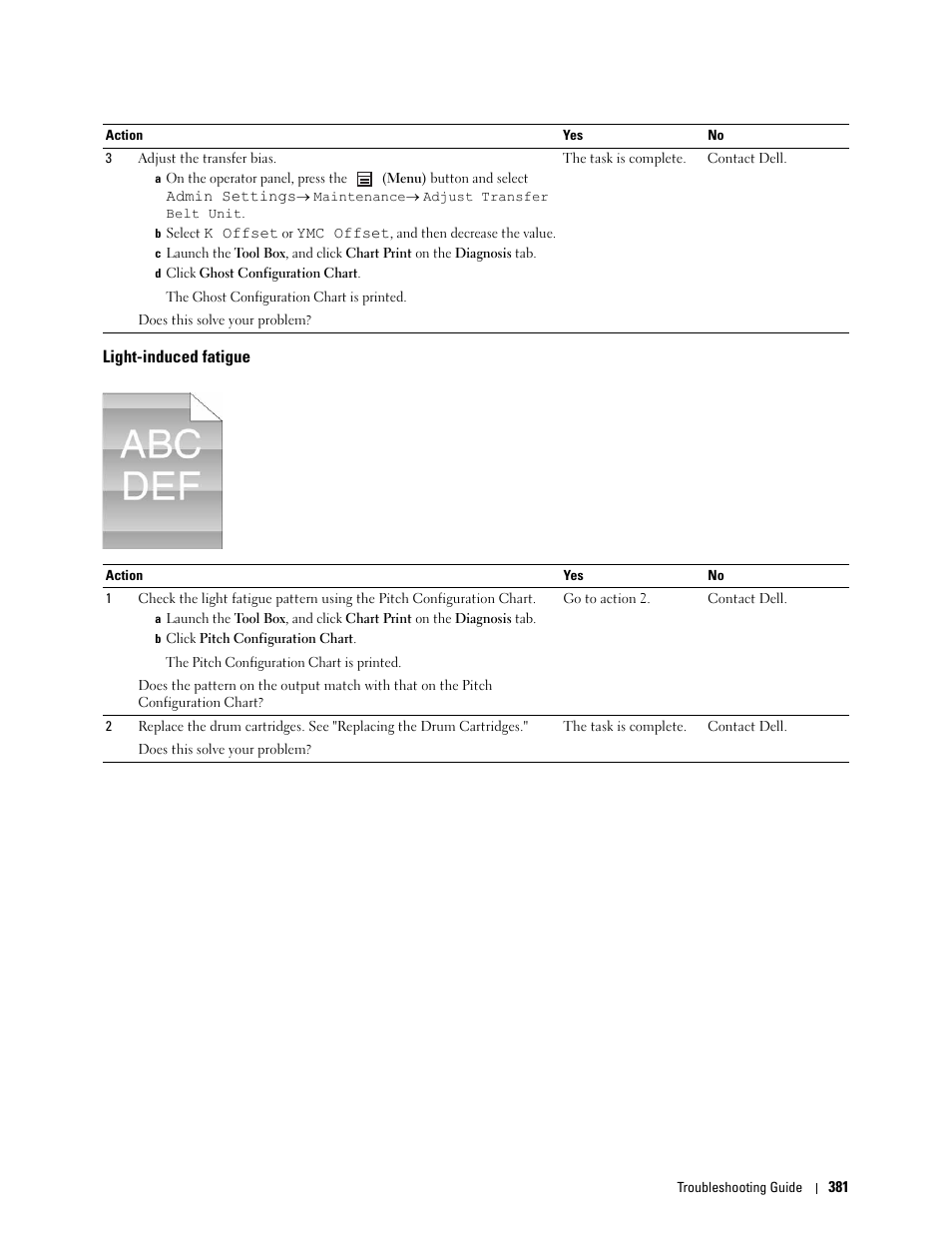 Light-induced fatigue | Dell C3760n Color Laser Printer User Manual | Page 383 / 412