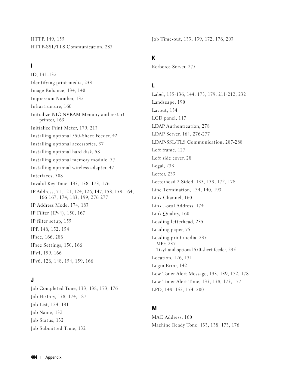 Dell C3760n Color Laser Printer User Manual | Page 406 / 412