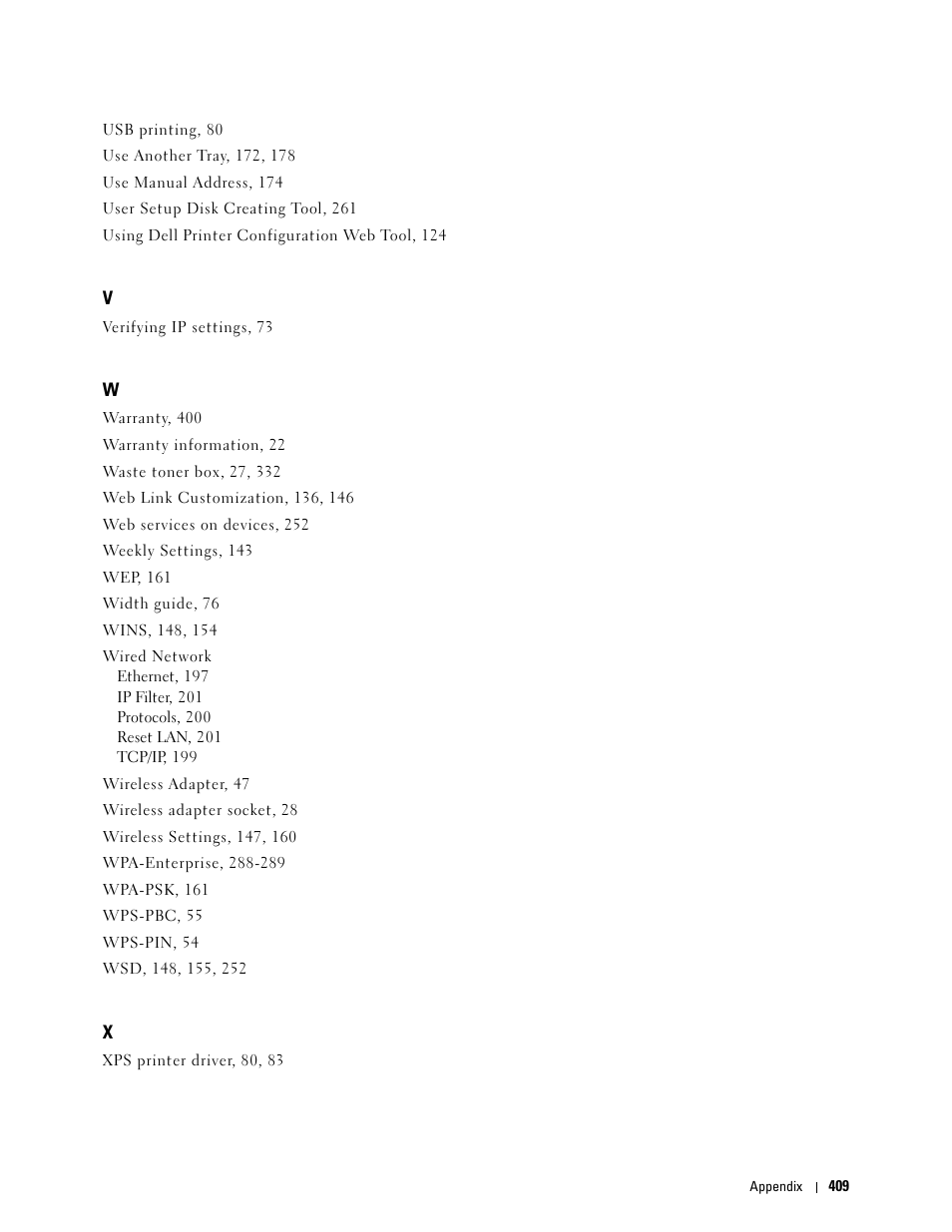 Dell C3760n Color Laser Printer User Manual | Page 411 / 412