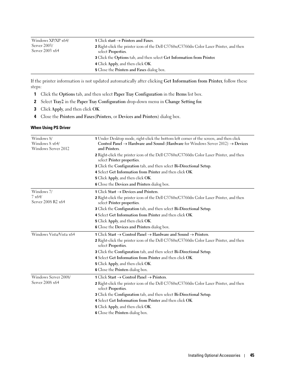 Dell C3760n Color Laser Printer User Manual | Page 47 / 412