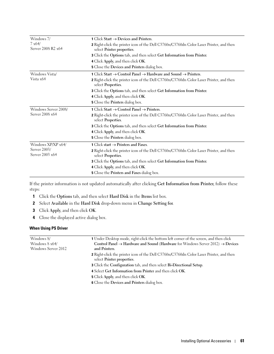 Dell C3760n Color Laser Printer User Manual | Page 63 / 412