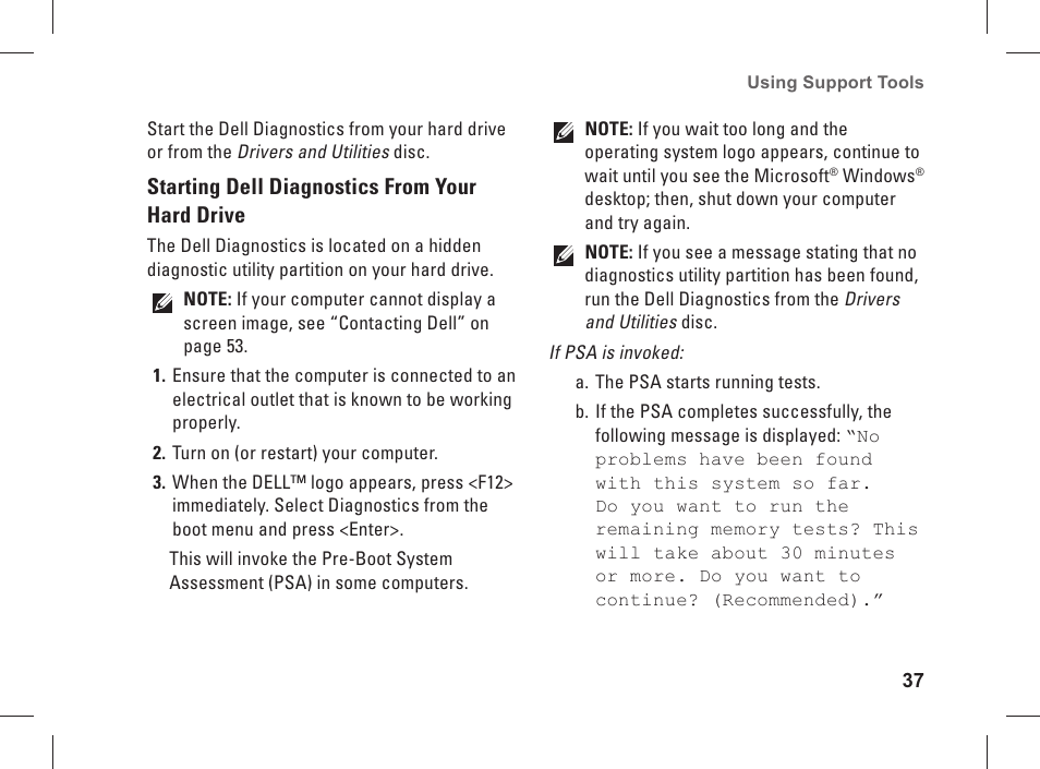 Dell Studio XPS 435 MT (Late 2008) User Manual | Page 39 / 70