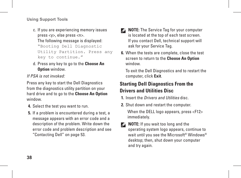 Dell Studio XPS 435 MT (Late 2008) User Manual | Page 40 / 70