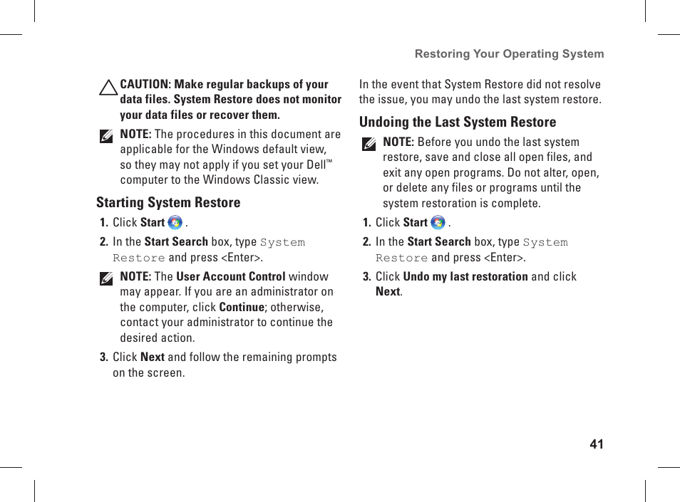Dell Studio XPS 435 MT (Late 2008) User Manual | Page 43 / 70
