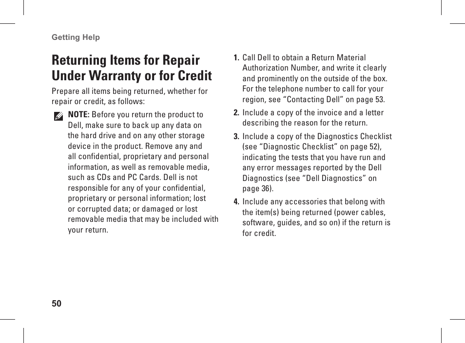Dell Studio XPS 435 MT (Late 2008) User Manual | Page 52 / 70