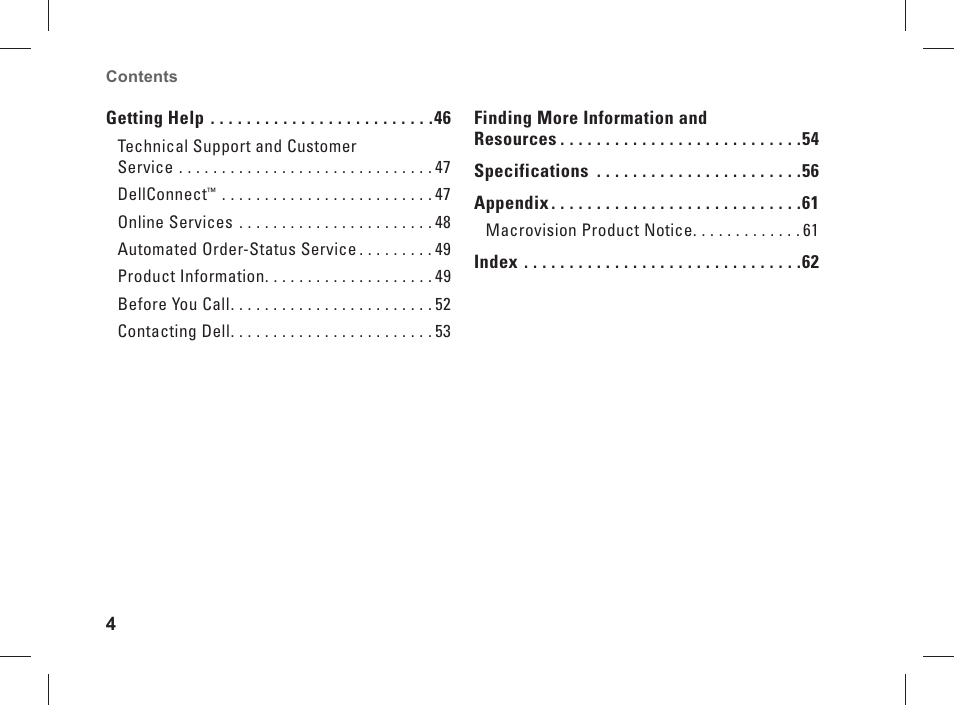 Dell Studio XPS 435 MT (Late 2008) User Manual | Page 6 / 70