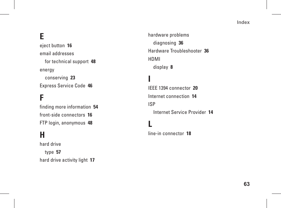 Dell Studio XPS 435 MT (Late 2008) User Manual | Page 65 / 70
