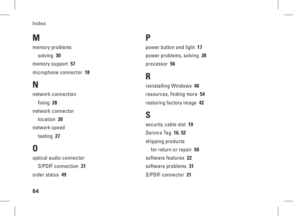 Dell Studio XPS 435 MT (Late 2008) User Manual | Page 66 / 70