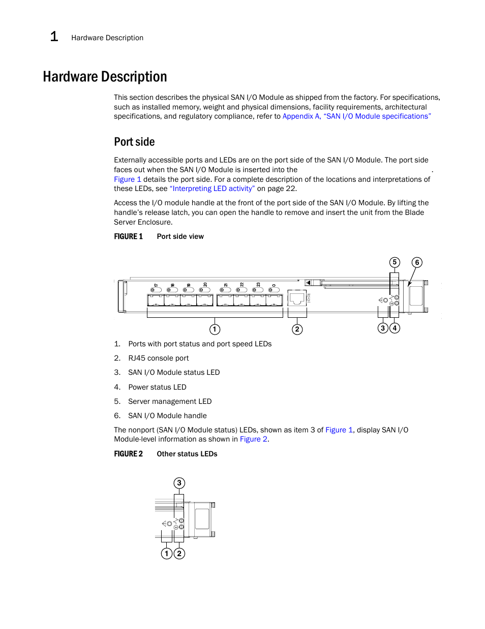 Hardware description, Port side | Dell POWEREDGE M1000E User Manual | Page 14 / 48