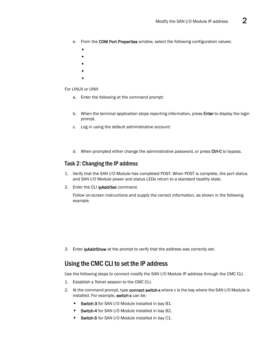 Using the cmc cli to set the ip address, Task 2: changing the ip address | Dell POWEREDGE M1000E User Manual | Page 21 / 48