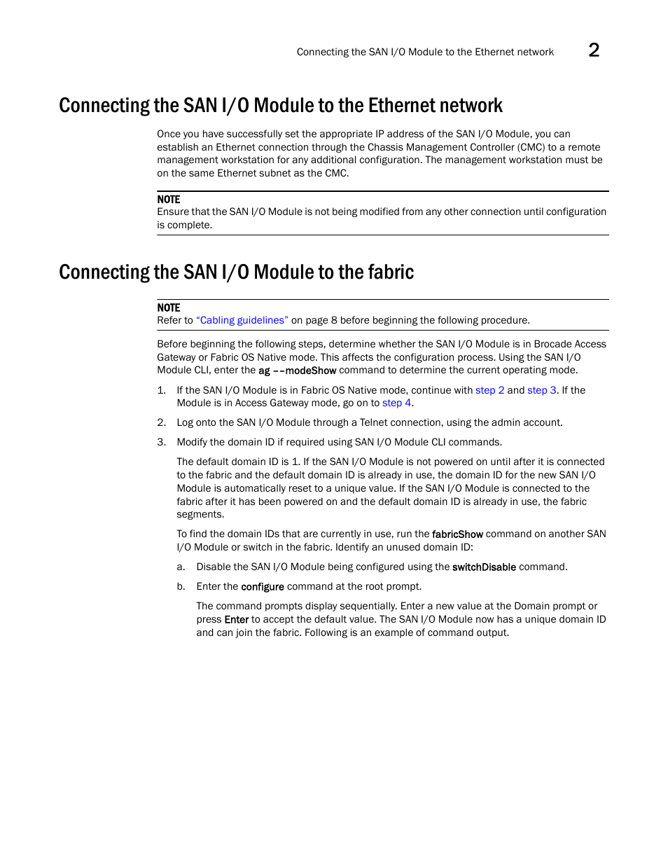 Connecting the san i/o module to the fabric | Dell POWEREDGE M1000E User Manual | Page 23 / 48