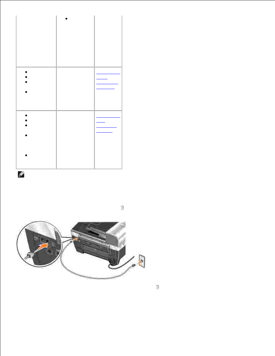 Connecting directly to a telephone wall jack | Dell 962 All In One Photo Printer User Manual | Page 41 / 92