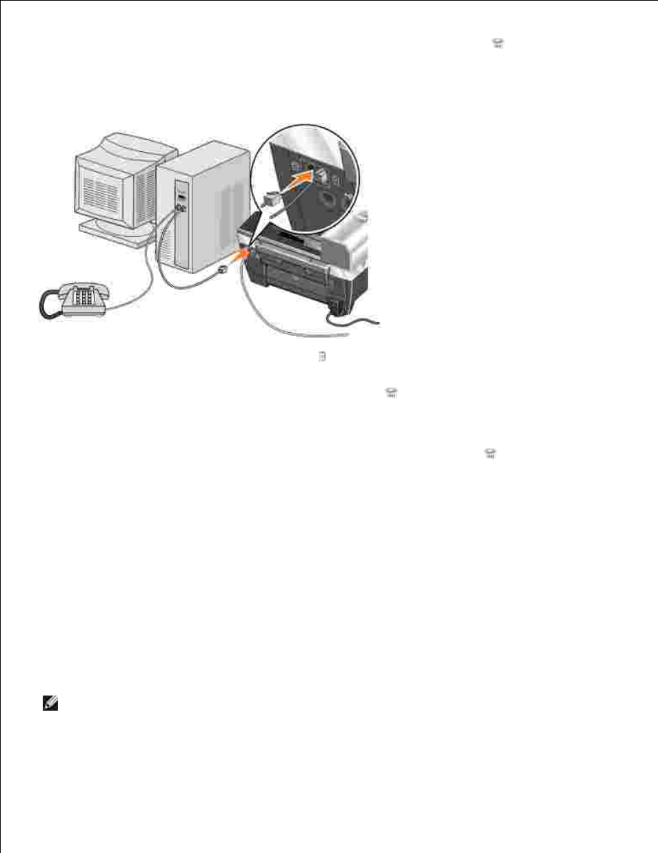 Faxing using the printer operator panel, Connecting to a computer modem, What if i have a digital subscriber line (dsl) | Dell 962 All In One Photo Printer User Manual | Page 43 / 92