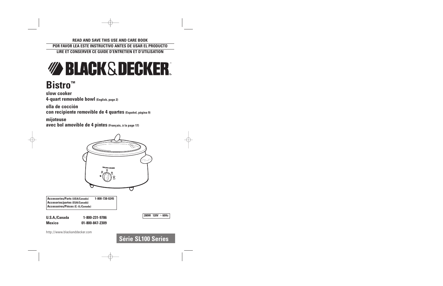 Black & Decker SL100 User Manual | 13 pages