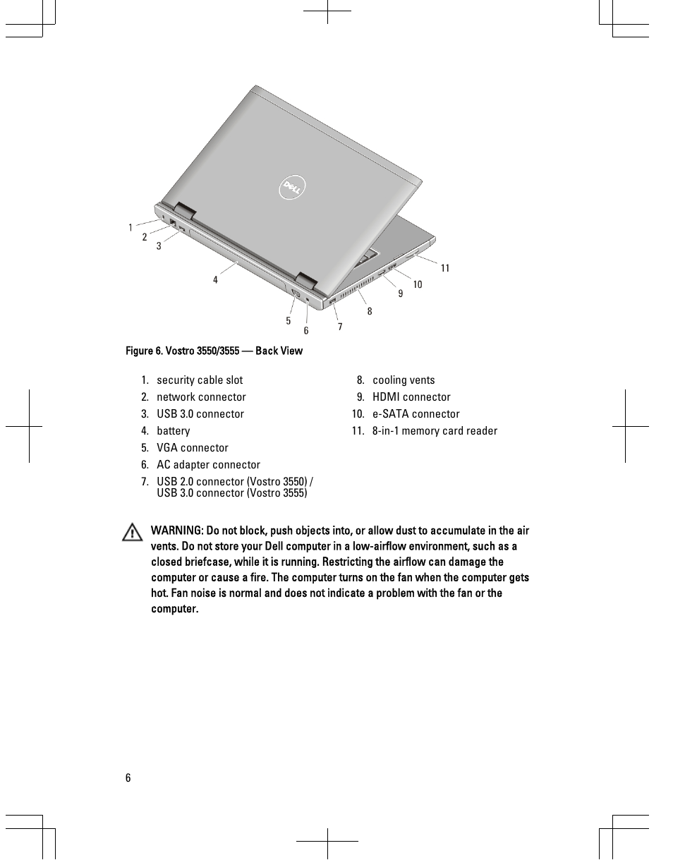 Dell Vostro 3350 (Early 2011) User Manual | Page 6 / 16