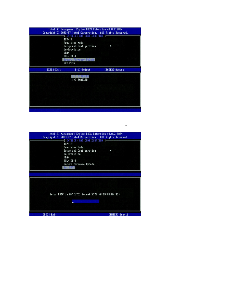 Set prtc, Idle timeout | Dell OptiPlex 755 User Manual | Page 14 / 82