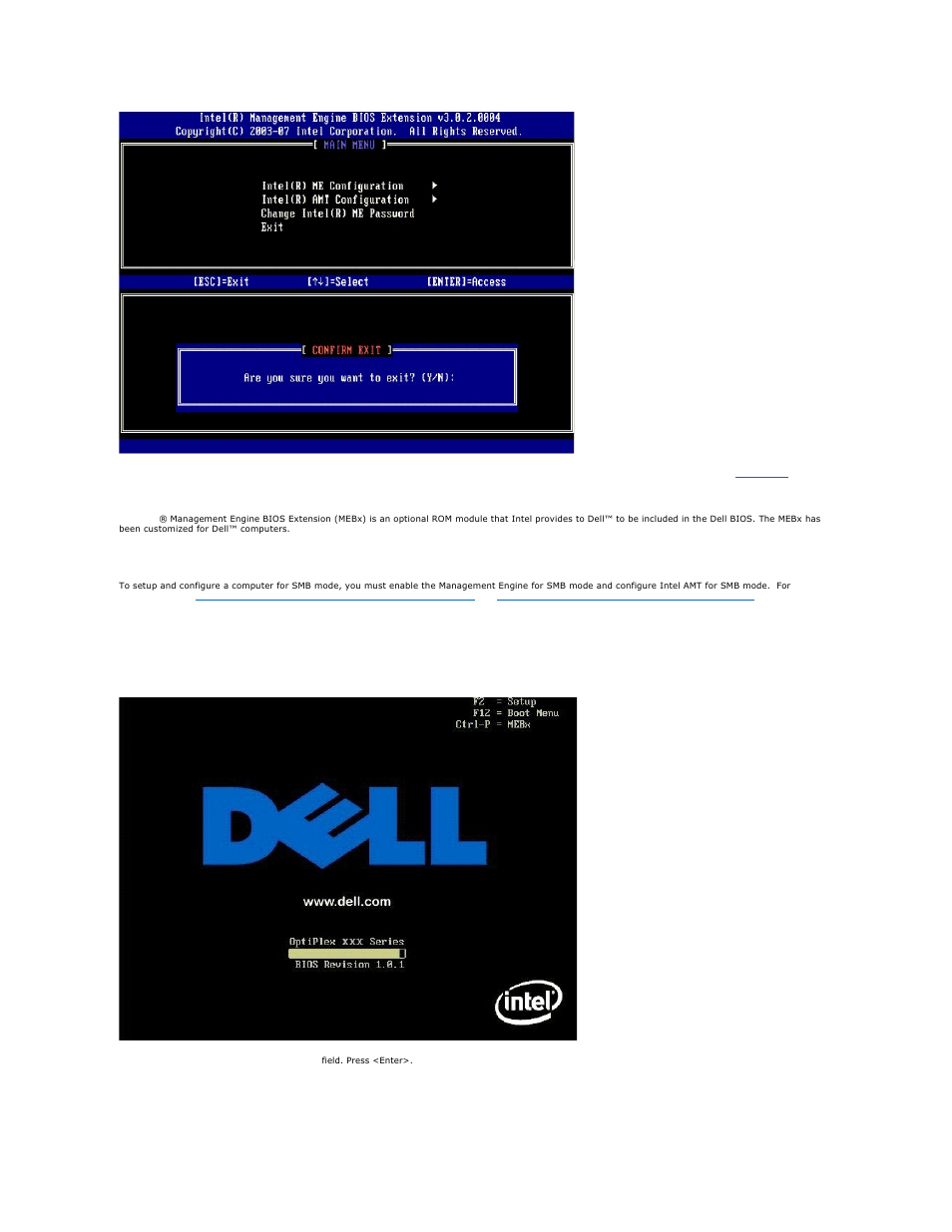 Smb mode | Dell OptiPlex 755 User Manual | Page 63 / 82