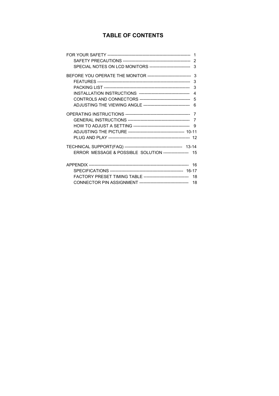 Dell D1901N monitor User Manual | Page 2 / 19