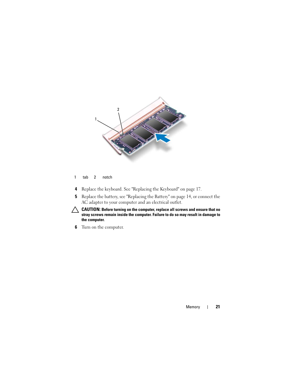 6 turn on the computer | Dell Inspiron 15 (N5050, Late 2011) User Manual | Page 21 / 72