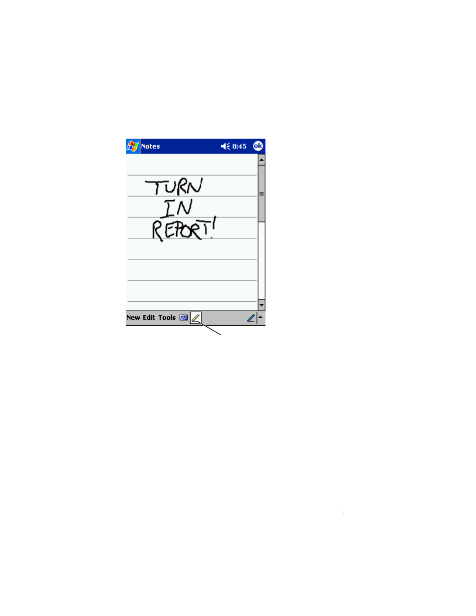 Editing written text | Dell Axim X5 User Manual | Page 45 / 170