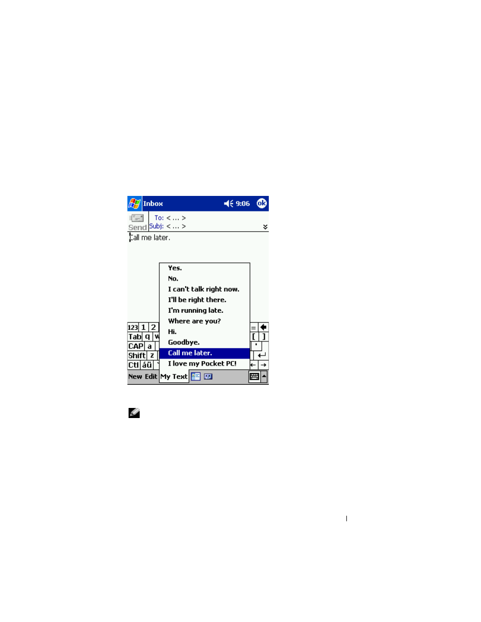 Using my text | Dell Axim X5 User Manual | Page 51 / 170